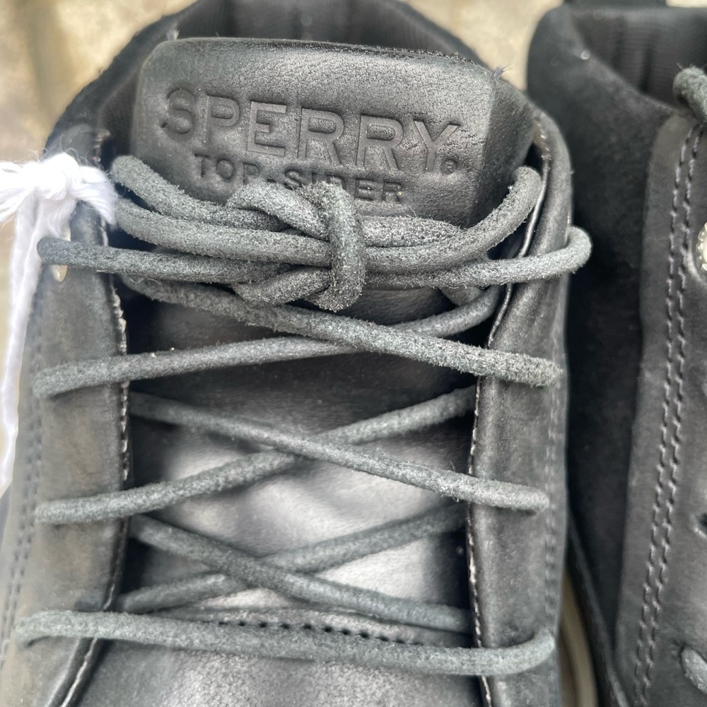 SPERRY A/O Plushwave Lug Chukka 11.5 Men's Boat Shoe Leather Lace Up Preppy New - Picture 5 of 9